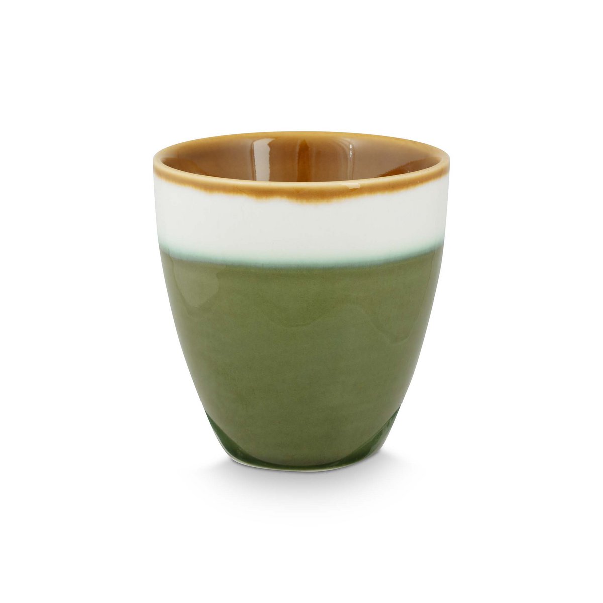 Set/4 Mini Mugs without Ear Green 150ml