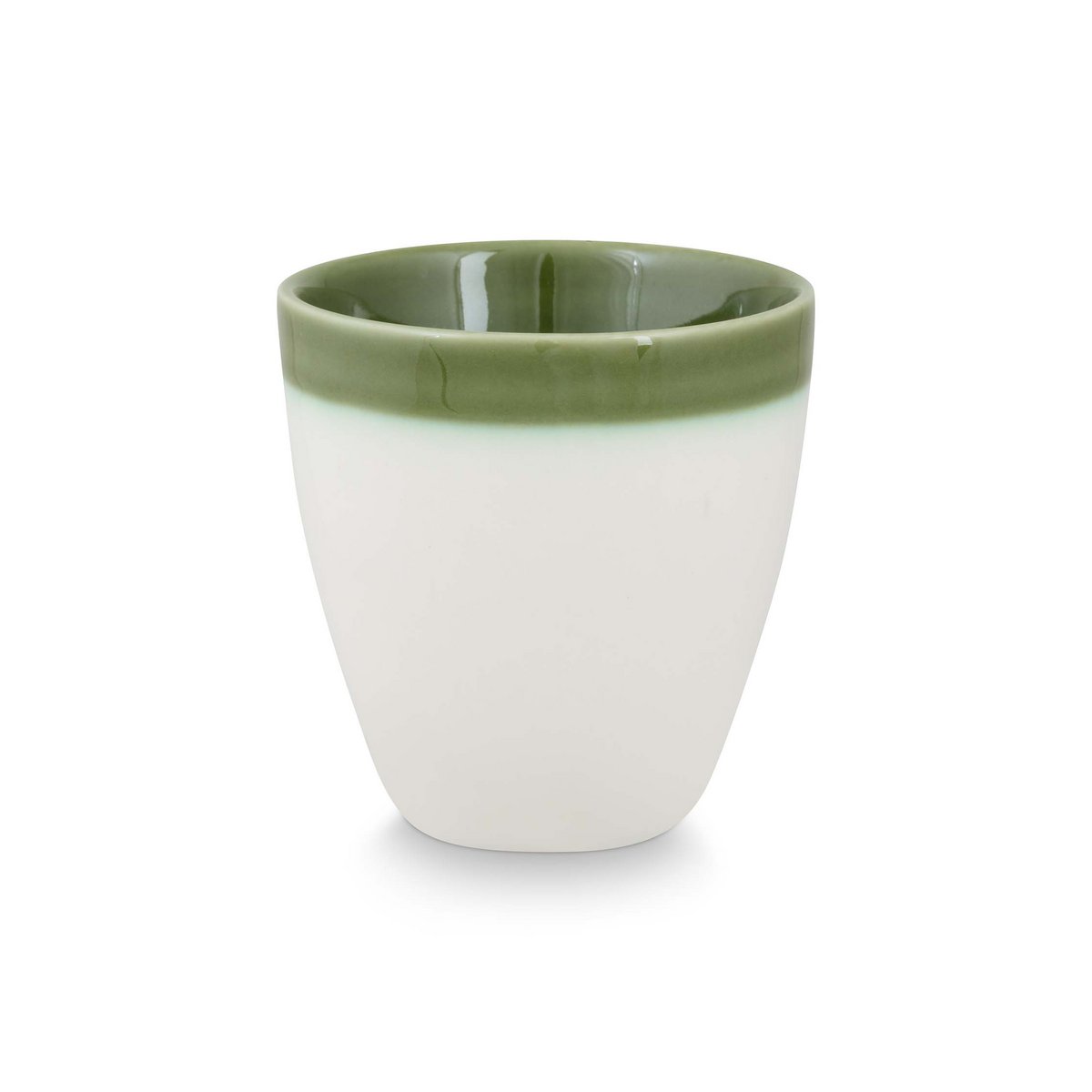 Set/4 Mini Mugs without Ear Green 150ml